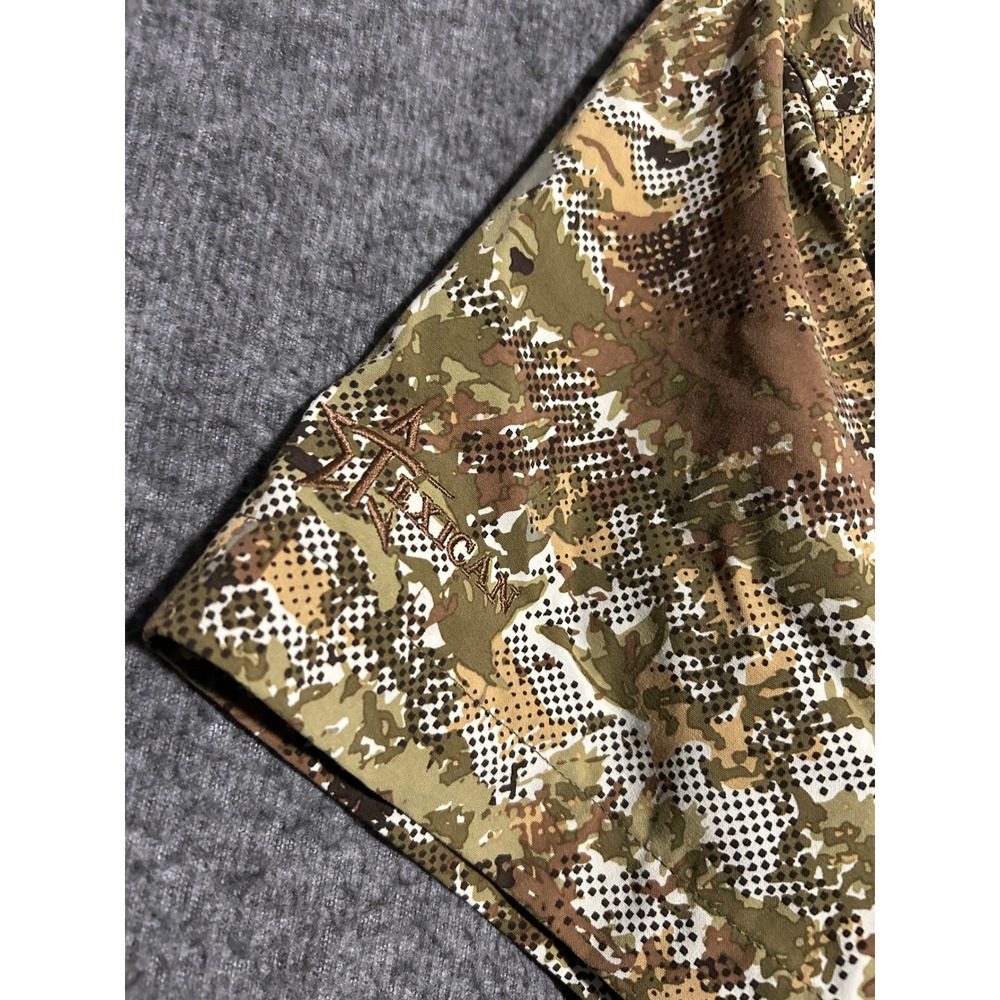 Duck camp digital camouflage button shirt mens short sleeve Large outdoors - Picture 6 of 8